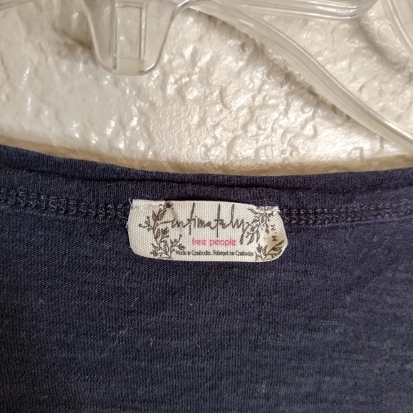 Free People Intimately Free People Oversized Tunic Short Sleeve Top sz M - Picture 5 of 6